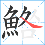 鯦笔顺分解图片14