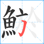 鯲笔顺分解图片14