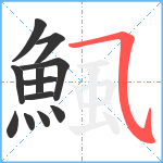 鯴笔顺分解图片12