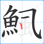 鯴笔顺分解图片14