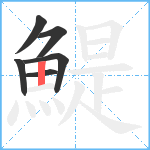 鯷笔顺分解图片6