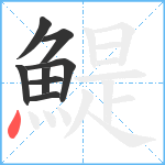 鯷笔顺分解图片8