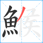 鯸笔顺分解图片12