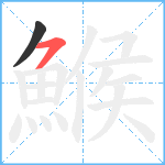 鯸笔顺分解图片2