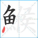 鯸笔顺分解图片8