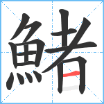 鯺笔顺分解图片18