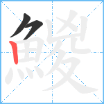 鯼笔顺分解图片3