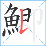 鯽笔顺分解图片15
