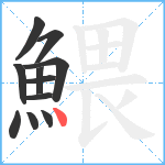 鰃笔顺分解图片11