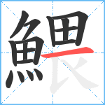 鰃笔顺分解图片17