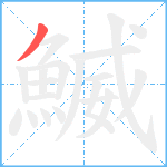 鰄笔顺分解图片1