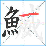 鰄笔顺分解图片12