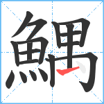 鰅笔顺分解图片19