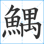 鰅笔顺分解图片21