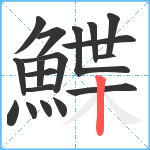 鰈笔顺分解图片18