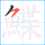 鰈笔顺分解图片2