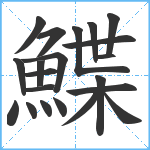 鰈笔顺分解图片21