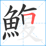 鰒笔顺分解图片15