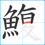 鰒笔顺分解图片17