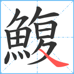 鰒笔顺分解图片20