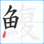 鰒笔顺分解图片8