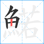 鰙笔顺分解图片6