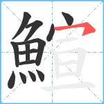 鰚笔顺分解图片14