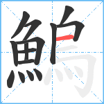 鰞笔顺分解图片15