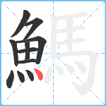 鰢笔顺分解图片11