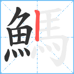 鰢笔顺分解图片12