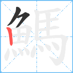 鰢笔顺分解图片3