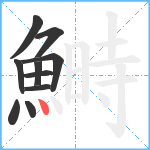 鰣笔顺分解图片10