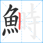 鰣笔顺分解图片12