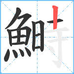 鰣笔顺分解图片17