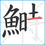 鰣笔顺分解图片18