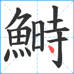 鰣笔顺分解图片21