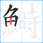 鰣笔顺分解图片6