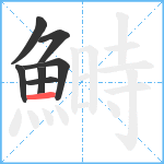 鰣笔顺分解图片7