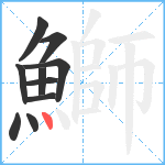 鰤笔顺分解图片10