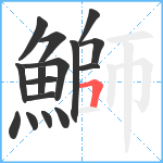 鰤笔顺分解图片16