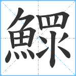 鰥笔顺分解图片22