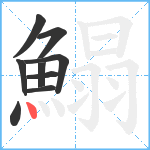 鰨笔顺分解图片9