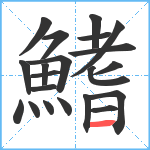 鰭笔顺分解图片21