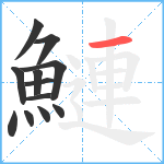 鰱笔顺分解图片12