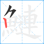 鰱笔顺分解图片3