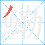 鰳笔顺分解图片1