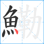 鰳笔顺分解图片11