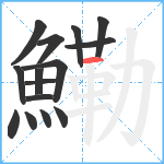 鰳笔顺分解图片15