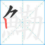 鰳笔顺分解图片3