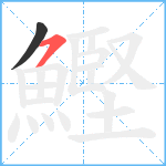 鰹笔顺分解图片2